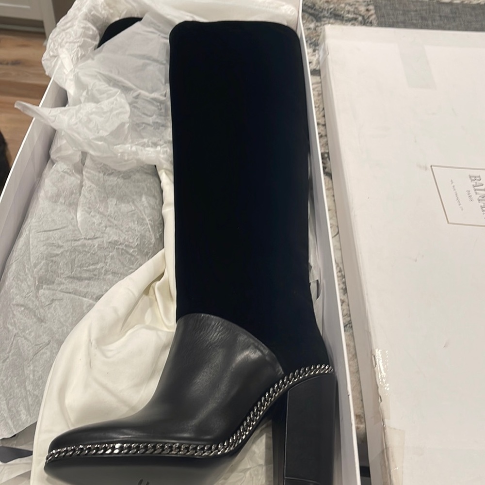 Balmain over knee Emma boots size 41 never worn!